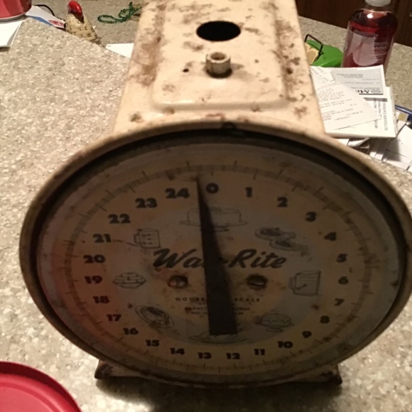 Vintage Way-Rite Household Scale 25 pounds - Kitchen Primitive - Food Scale - Picture 2 of 7